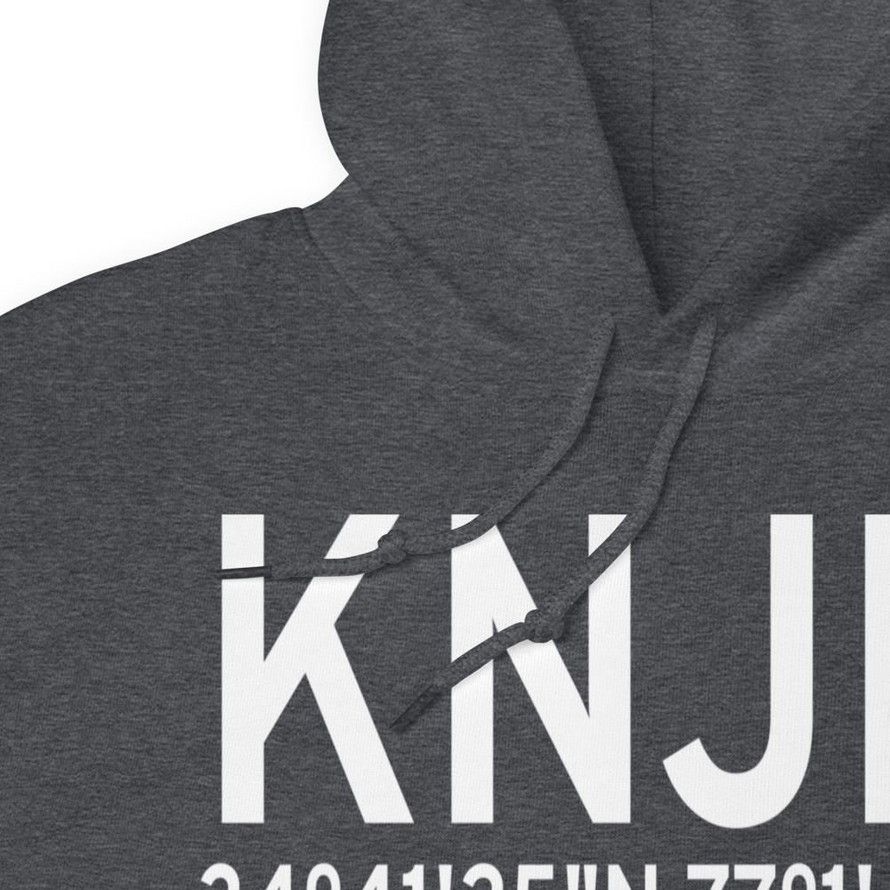 Bogue Field Mcalf Airport (KNJM) ICAO Hoodie Sweatshirt 