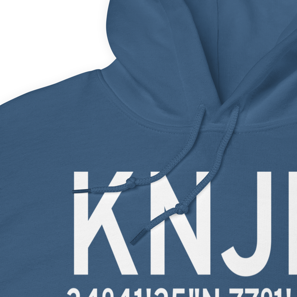 Bogue Field Mcalf Airport (KNJM) ICAO Hoodie Sweatshirt 