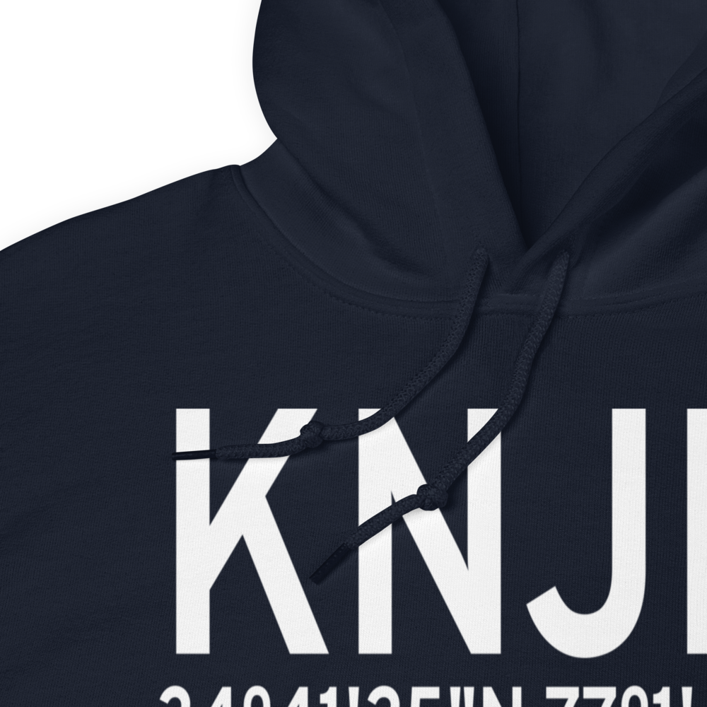 Bogue Field Mcalf Airport (KNJM) ICAO Hoodie Sweatshirt 
