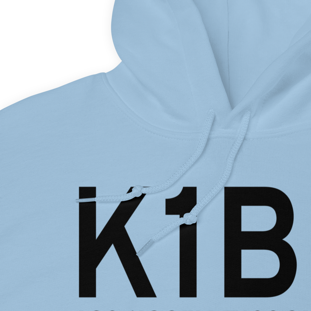 Hopedale Industrial Park Airport (K1B6) ICAO Hoodie Sweatshirt 