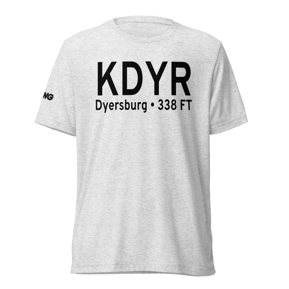 Dyersburg Regional Airport (KDYR) ICAO Tri-blend T-Shirt 
