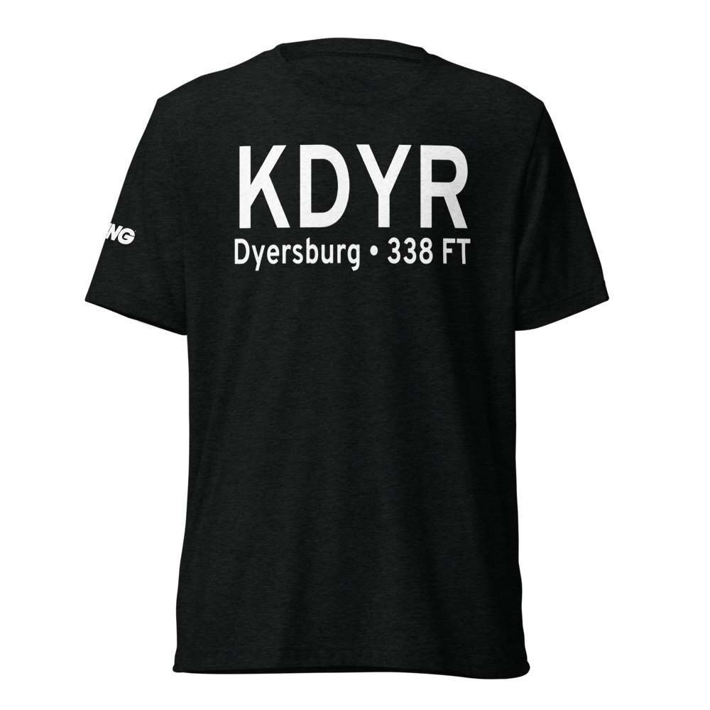 Dyersburg Regional Airport (KDYR) ICAO Tri-blend T-Shirt 