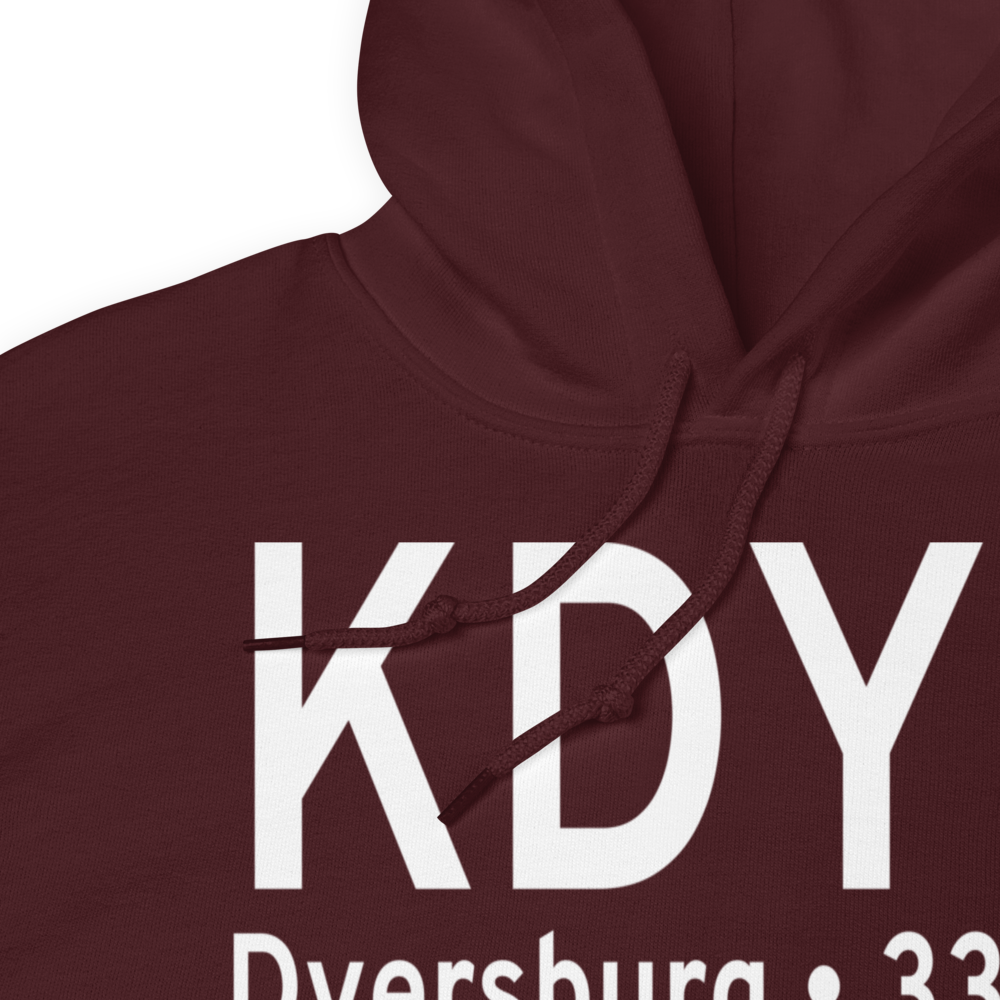 Dyersburg Regional Airport (KDYR) ICAO Hoodie Sweatshirt 