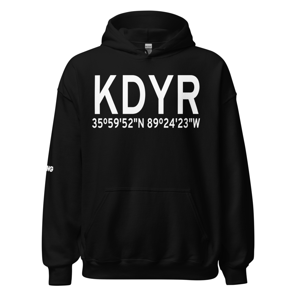 Dyersburg Regional Airport (KDYR) ICAO Hoodie Sweatshirt 