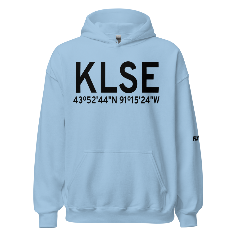 La Crosse Municipal Airport (KLSE) ICAO Hoodie Sweatshirt 