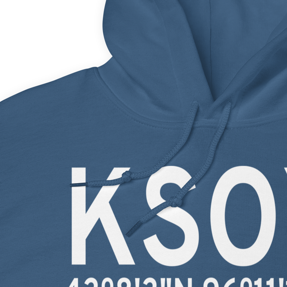 Sioux Center Municipal Airport (KSOY) ICAO Hoodie Sweatshirt 