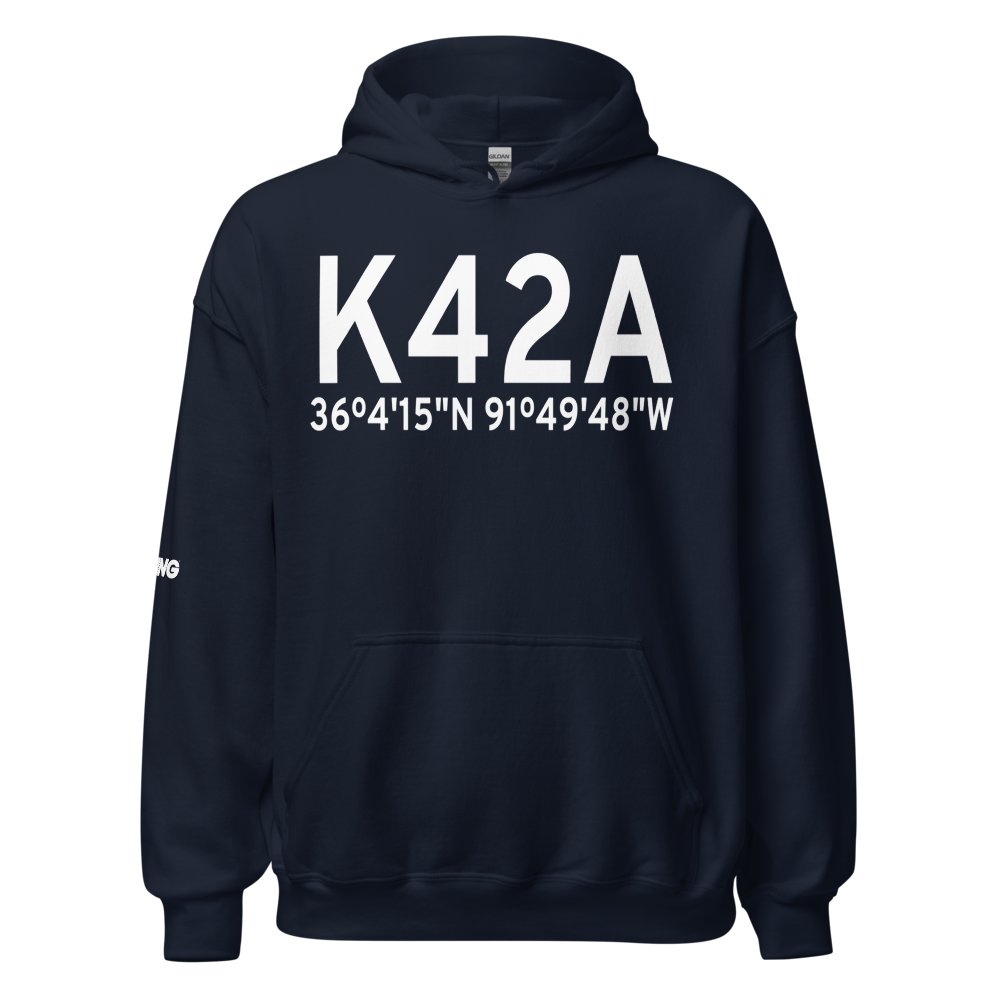 Melbourne Municipal John E Miller Field (K42A) ICAO Hoodie Sweatshirt 