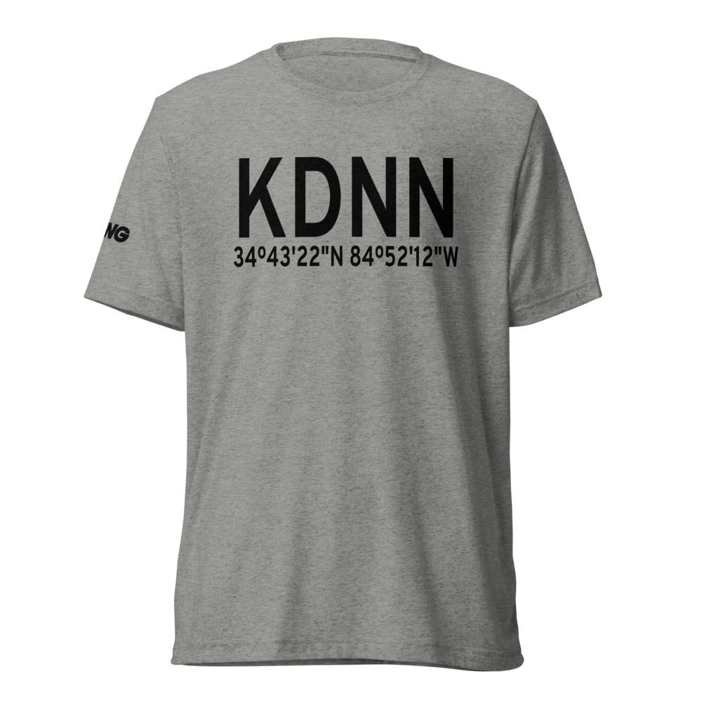 Dalton Municipal Airport (KDNN) ICAO Tri-blend T-Shirt 