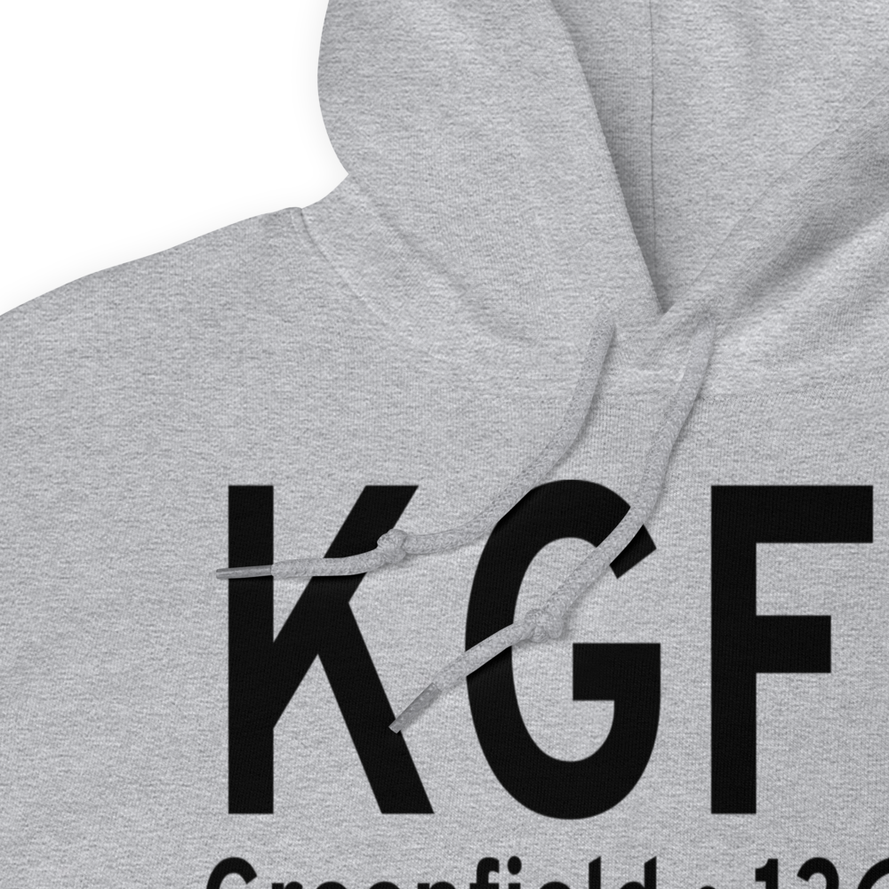 Greenfield Municipal Airport (KGFZ) ICAO Hoodie Sweatshirt 