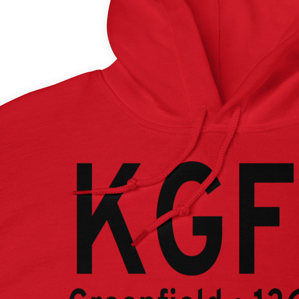 Greenfield Municipal Airport (KGFZ) ICAO Hoodie Sweatshirt 
