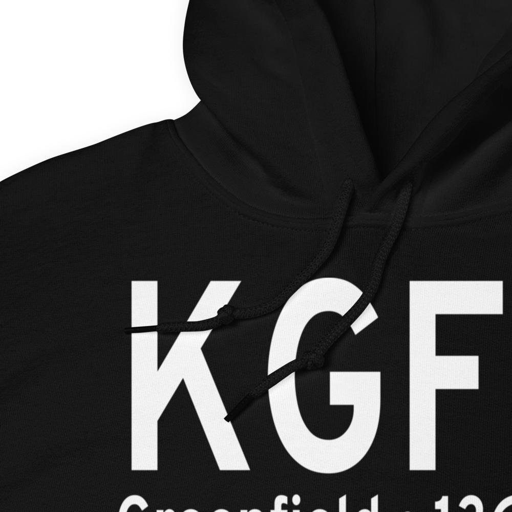 Greenfield Municipal Airport (KGFZ) ICAO Hoodie Sweatshirt 