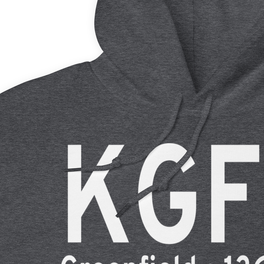 Greenfield Municipal Airport (KGFZ) ICAO Hoodie Sweatshirt 