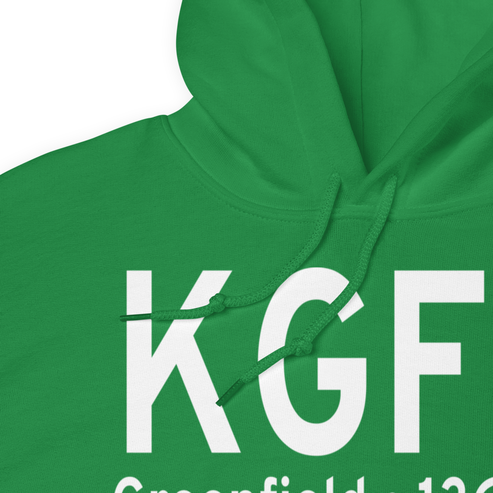 Greenfield Municipal Airport (KGFZ) ICAO Hoodie Sweatshirt 