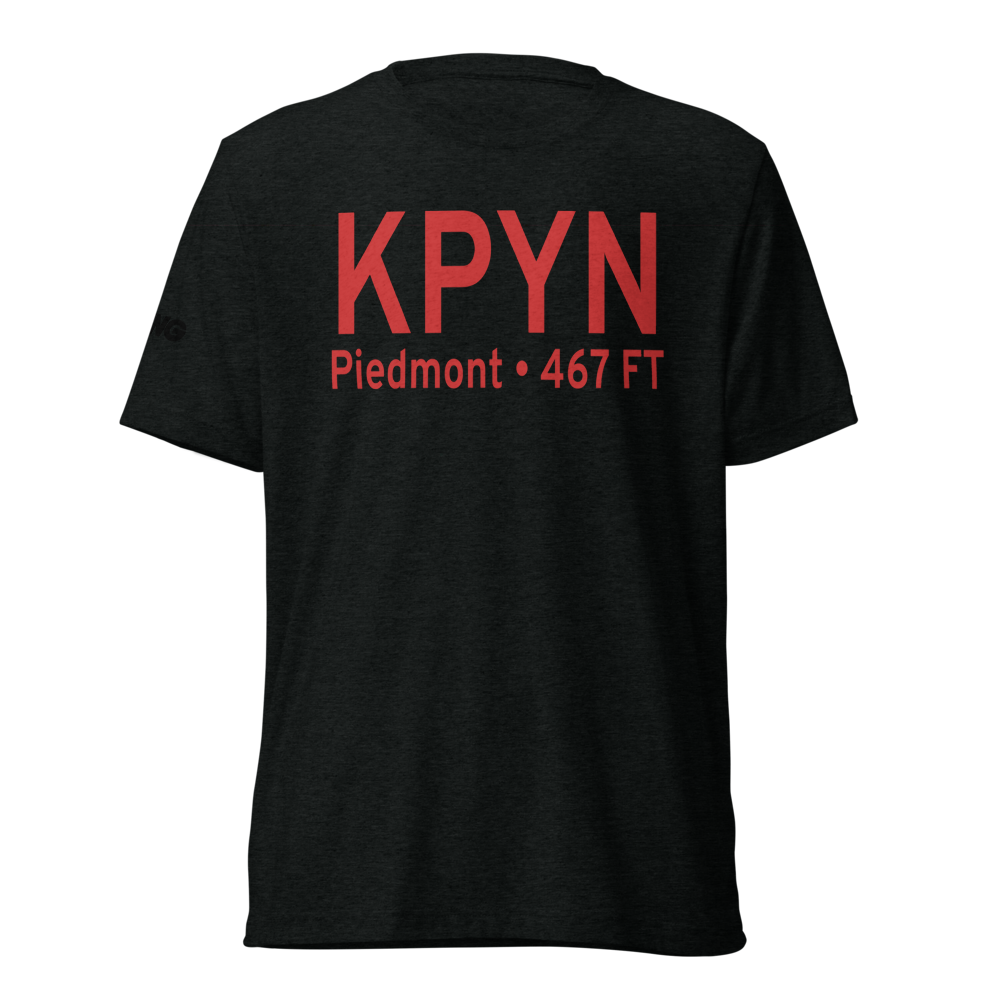 Piedmont Municipal Airport (KPYN) ICAO Tri-blend T-Shirt 