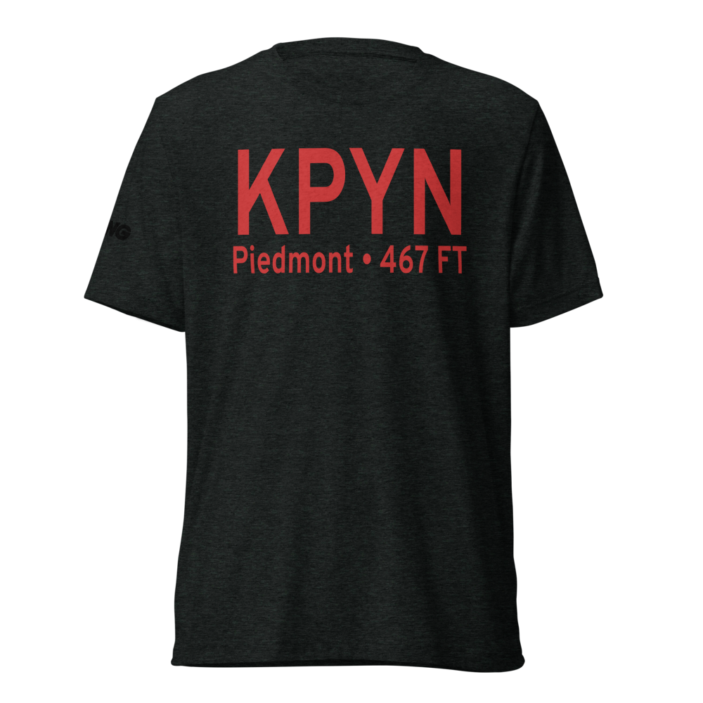 Piedmont Municipal Airport (KPYN) ICAO Tri-blend T-Shirt 