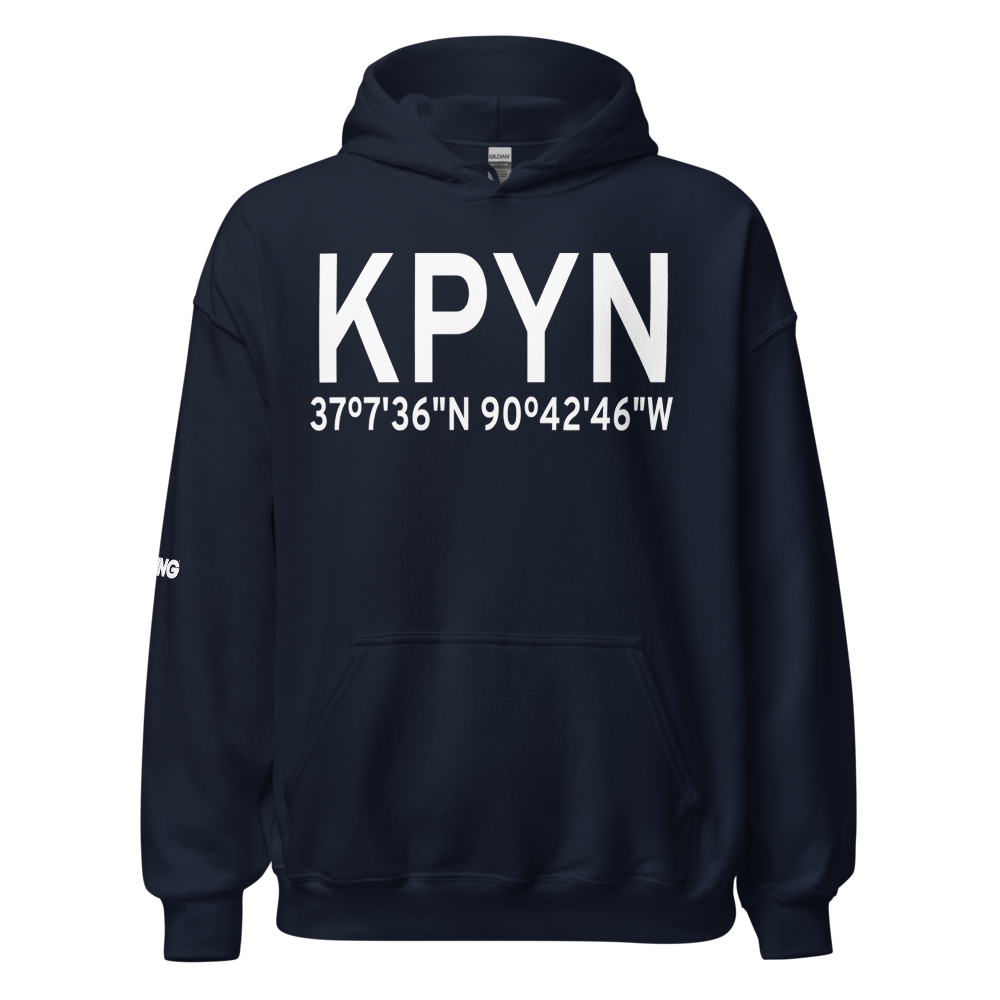 Piedmont Municipal Airport (KPYN) ICAO Hoodie Sweatshirt 