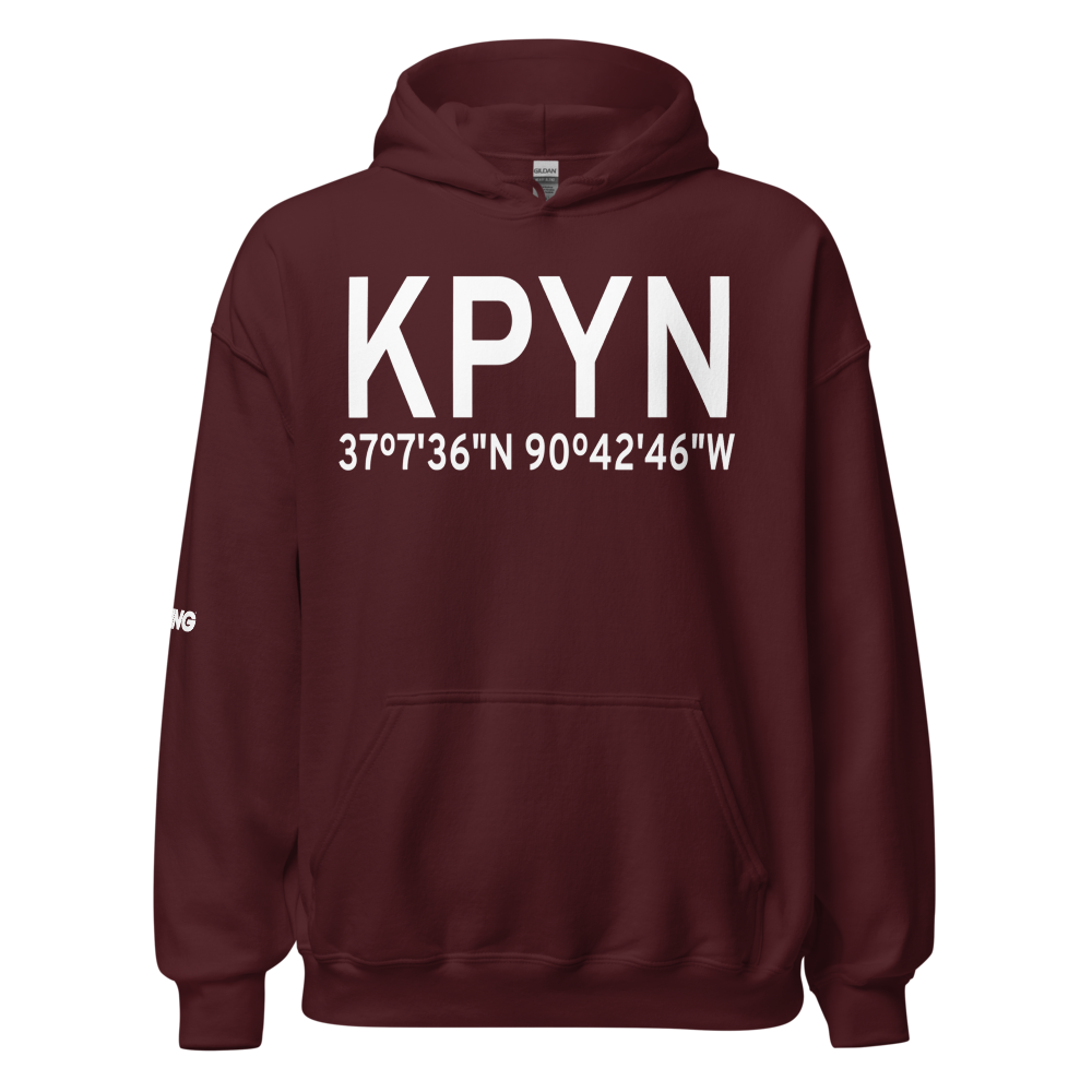 Piedmont Municipal Airport (KPYN) ICAO Hoodie Sweatshirt 