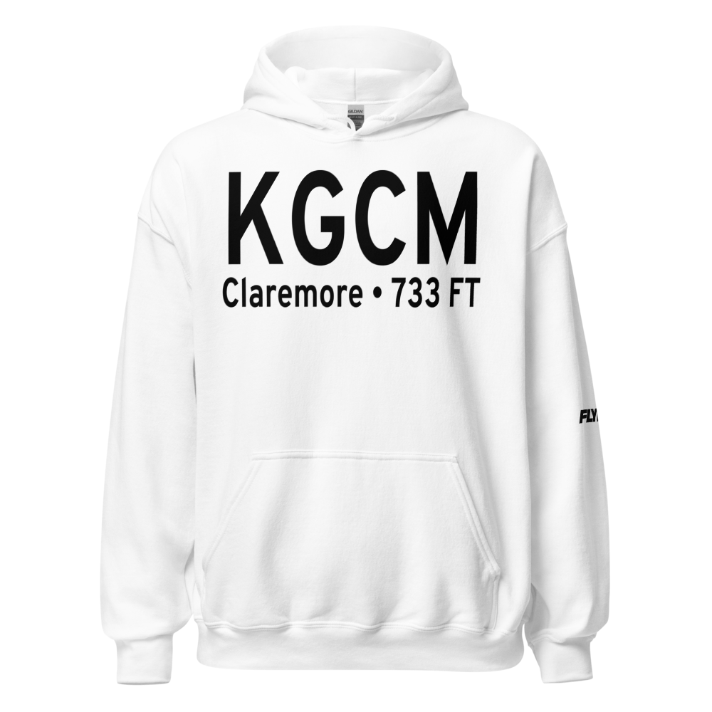 Claremore Regional Airport (KGCM) ICAO Hoodie Sweatshirt 
