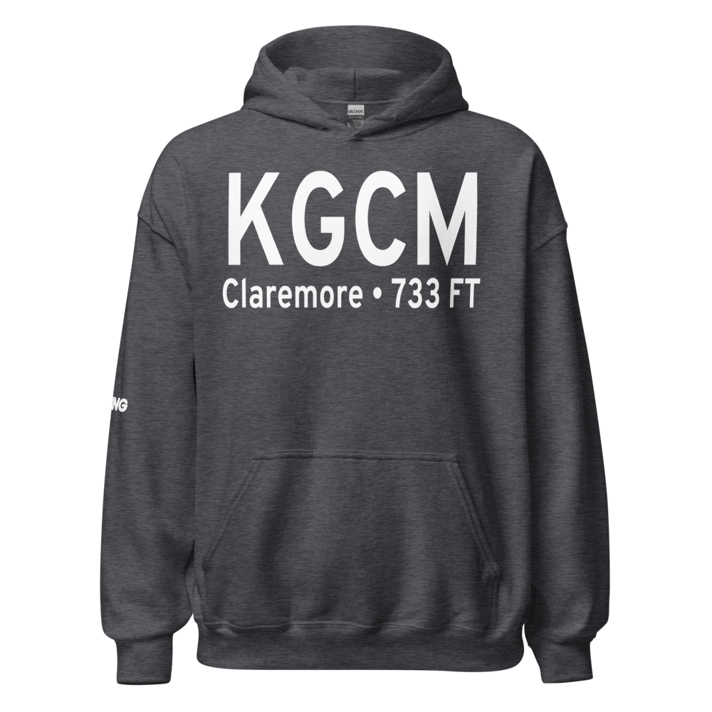 Claremore Regional Airport (KGCM) ICAO Hoodie Sweatshirt 