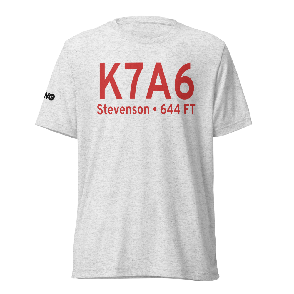 Stevenson Airport (K7A6) ICAO Tri-blend T-Shirt 