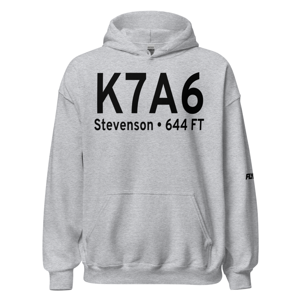 Stevenson Airport (K7A6) ICAO Hoodie Sweatshirt 