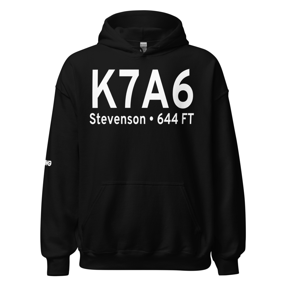 Stevenson Airport (K7A6) ICAO Hoodie Sweatshirt 