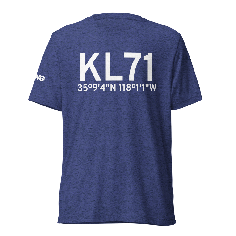 California City Municipal Airport (KL71) ICAO Tri-blend T-Shirt 