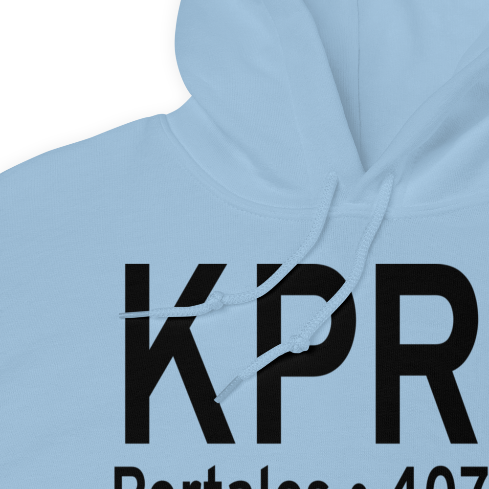Portales Municipal Airport (KPRZ) ICAO Hoodie Sweatshirt 