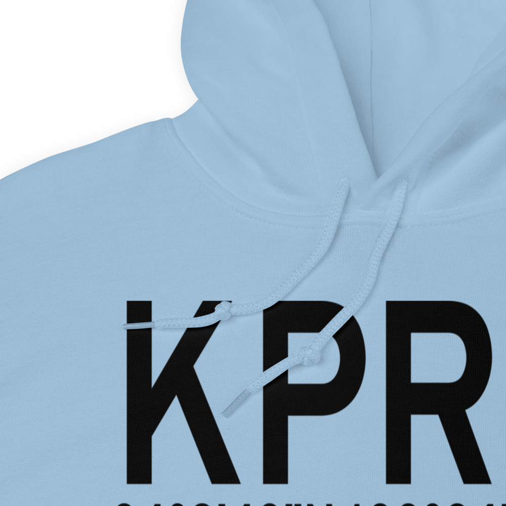 Portales Municipal Airport (KPRZ) ICAO Hoodie Sweatshirt 