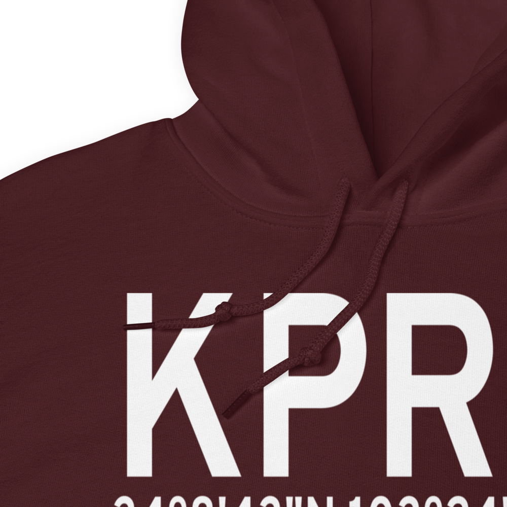 Portales Municipal Airport (KPRZ) ICAO Hoodie Sweatshirt 