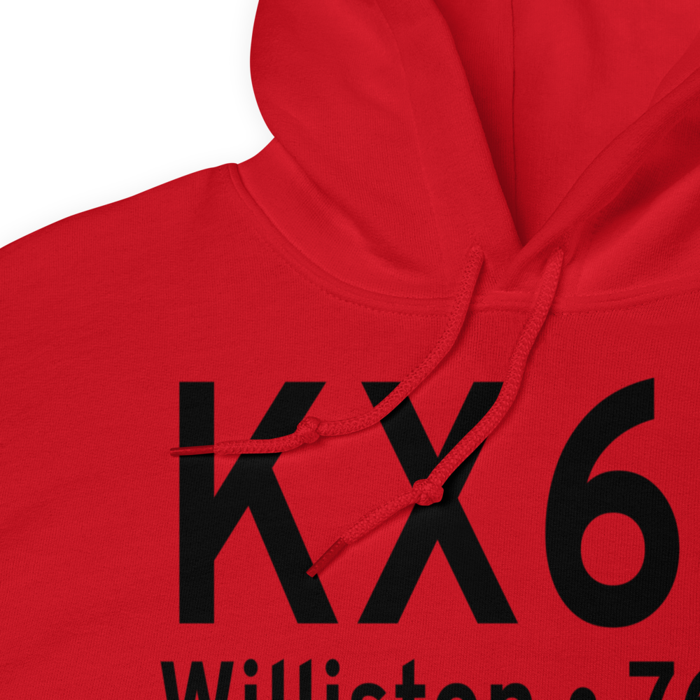 Williston Municipal Airport (KX60) ICAO Hoodie Sweatshirt 