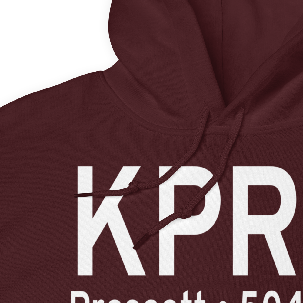 Prescott Regional Airport - Ernest A. Love Field (KPRC) ICAO Hoodie Sweatshirt 