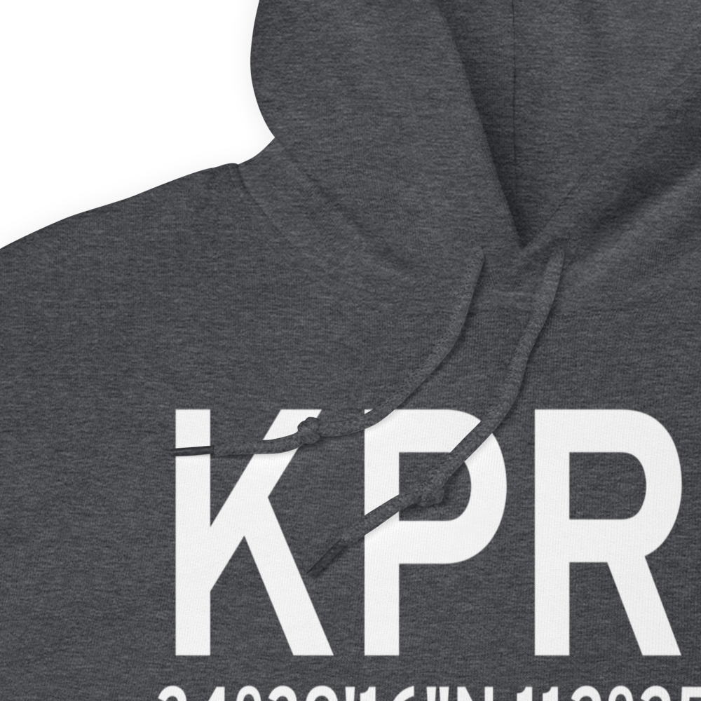 Prescott Regional Airport - Ernest A. Love Field (KPRC) ICAO Hoodie Sweatshirt 