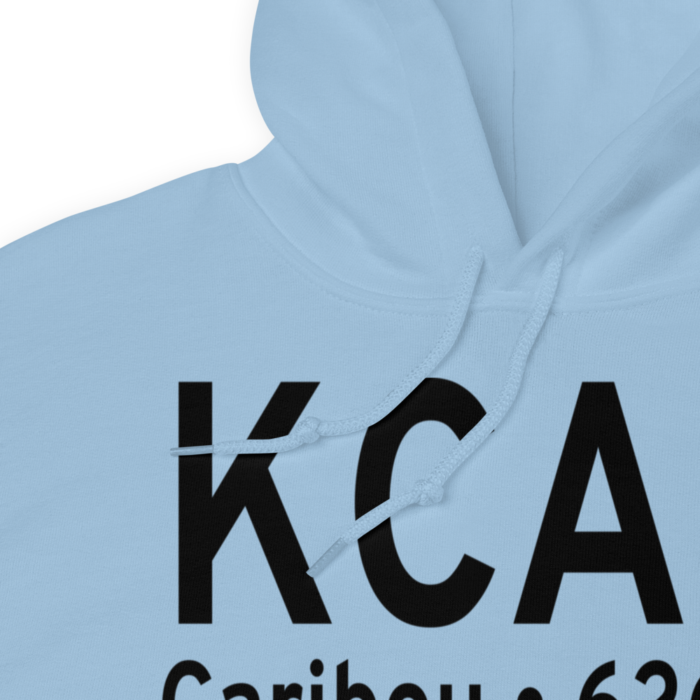 Caribou Municipal Airport (KCAR) ICAO Hoodie Sweatshirt 