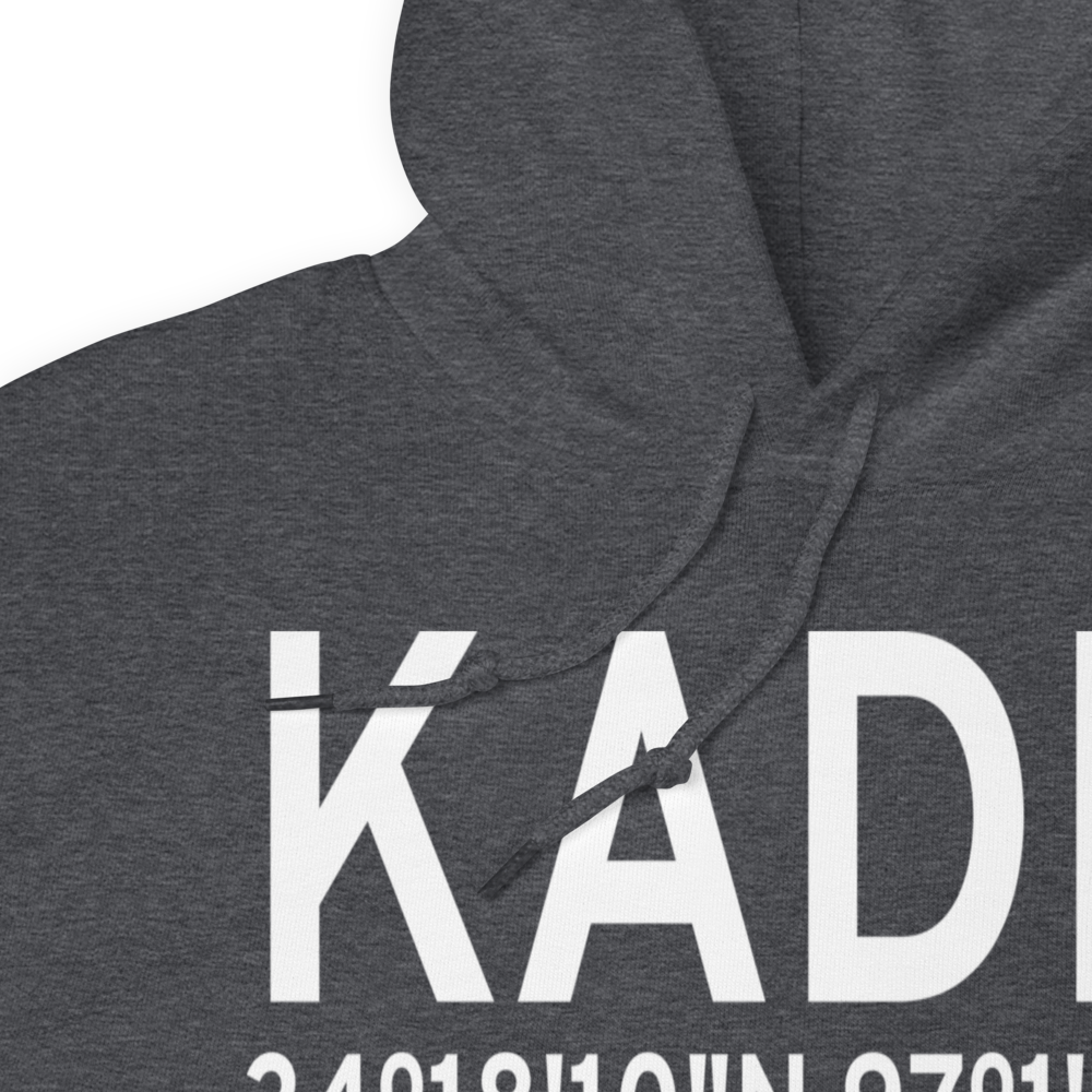 Ardmore Municipal Airport (KADM) ICAO Hoodie Sweatshirt 