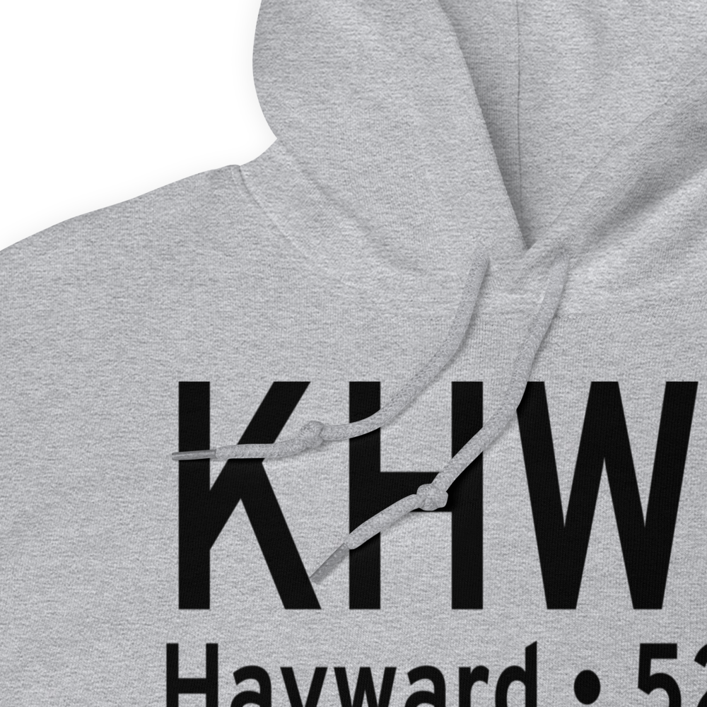 Hayward Executive Airport (KHWD) ICAO Hoodie Sweatshirt 
