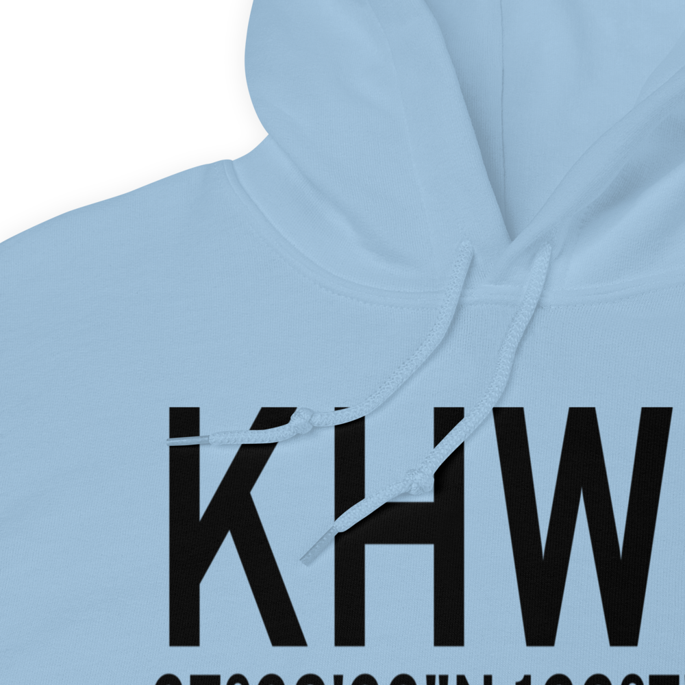 Hayward Executive Airport (KHWD) ICAO Hoodie Sweatshirt 