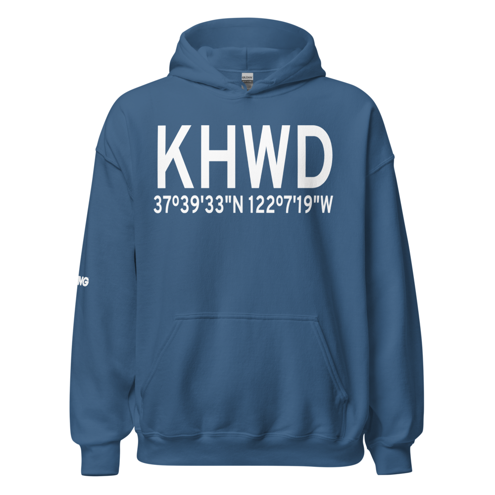 Hayward Executive Airport (KHWD) ICAO Hoodie Sweatshirt 