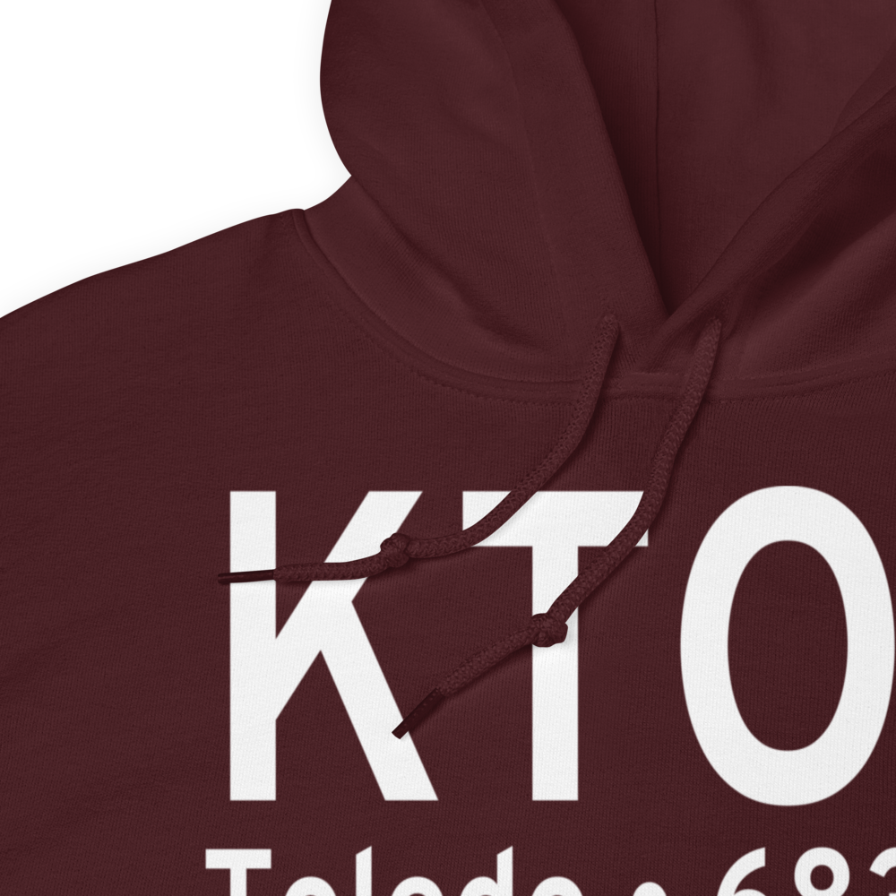 Toledo Express Airport (KTOL) ICAO Hoodie Sweatshirt 