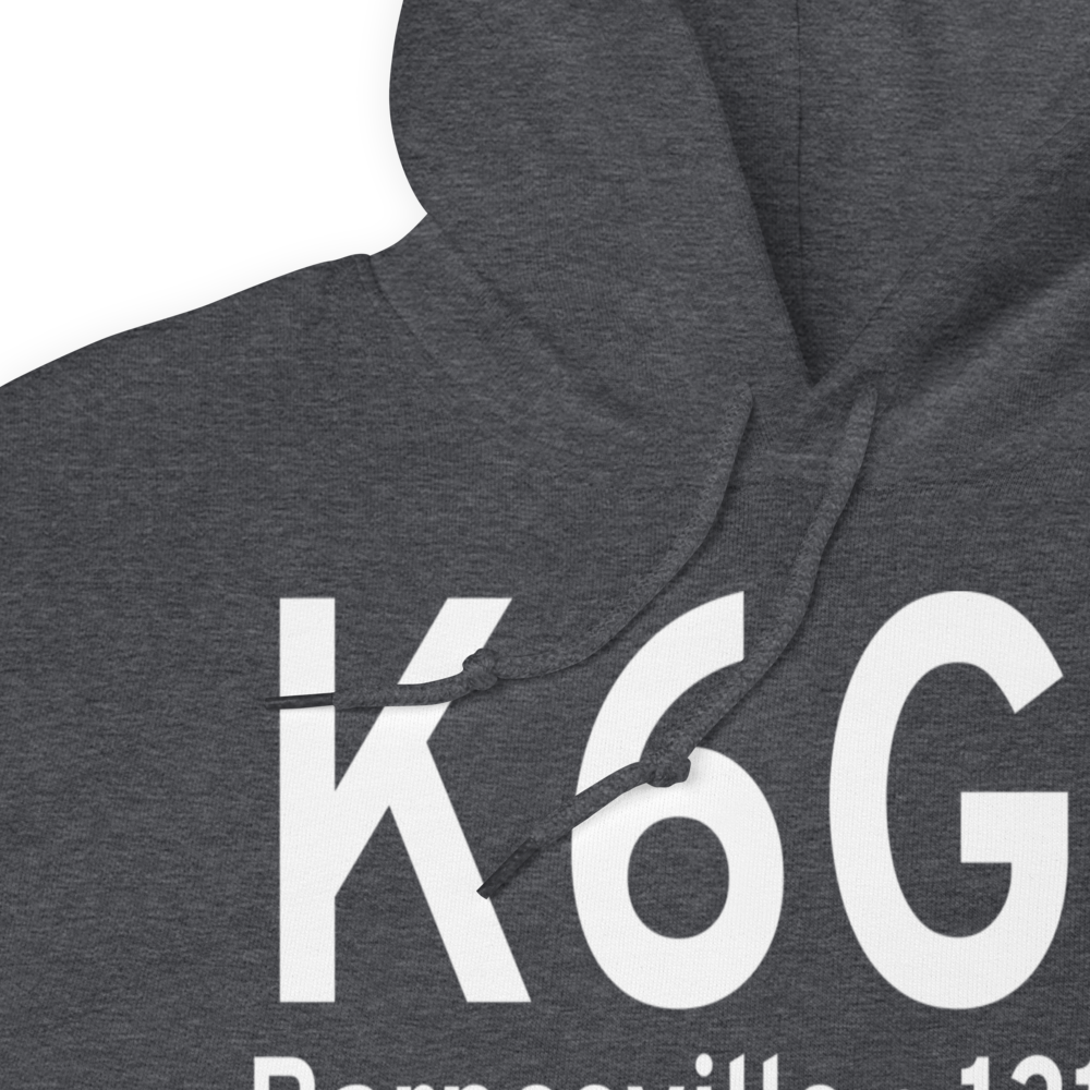 Barnesville Bradfield Airport (K6G5) ICAO Hoodie Sweatshirt 