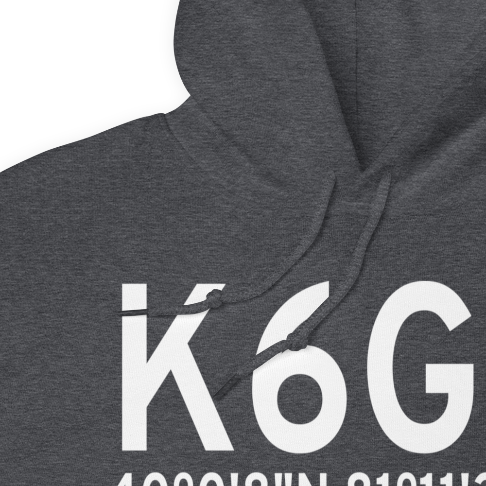 Barnesville Bradfield Airport (K6G5) ICAO Hoodie Sweatshirt 