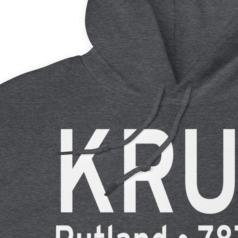 Rutland - Southern Vermont Regional Airport (KRUT) ICAO Hoodie Sweatshirt 