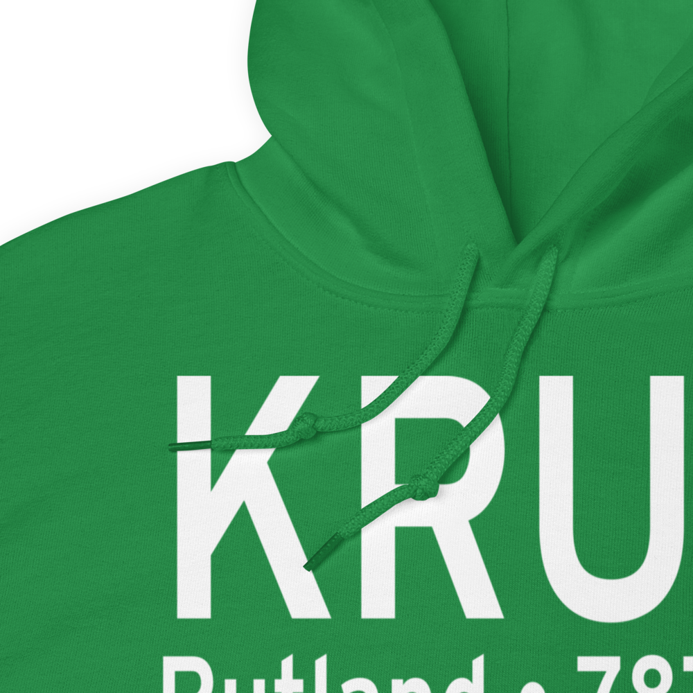 Rutland - Southern Vermont Regional Airport (KRUT) ICAO Hoodie Sweatshirt 