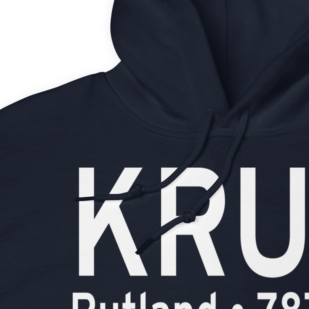 Rutland - Southern Vermont Regional Airport (KRUT) ICAO Hoodie Sweatshirt 