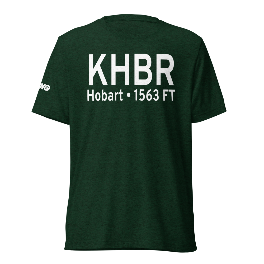 Hobart Regional Airport (KHBR) ICAO Tri-blend T-Shirt 