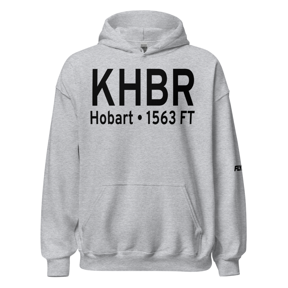 Hobart Regional Airport (KHBR) ICAO Hoodie Sweatshirt 