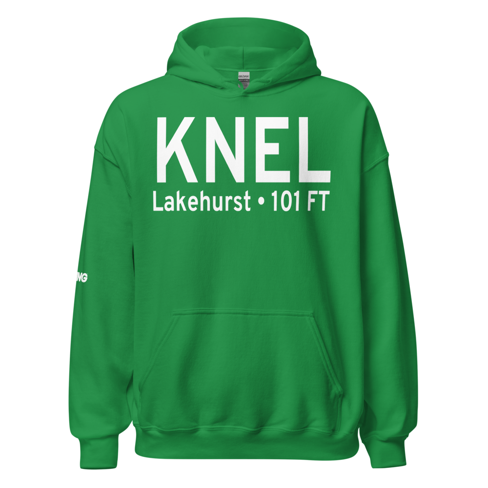 Lakehurst Maxfield Field Airport (KNEL) ICAO Hoodie Sweatshirt 