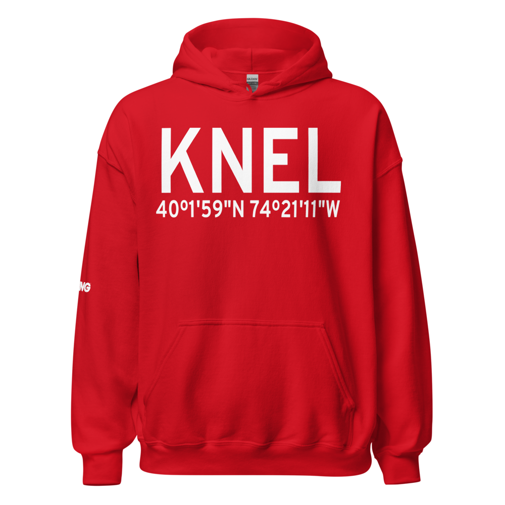 Lakehurst Maxfield Field Airport (KNEL) ICAO Hoodie Sweatshirt 