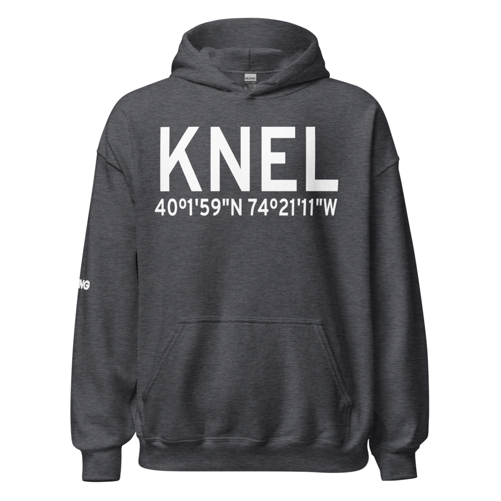 Lakehurst Maxfield Field Airport (KNEL) ICAO Hoodie Sweatshirt 