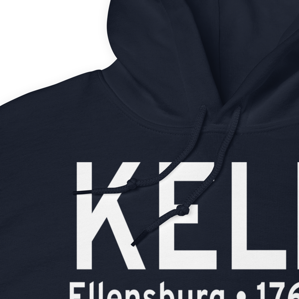 Bowers Field (KELN) ICAO Hoodie Sweatshirt 